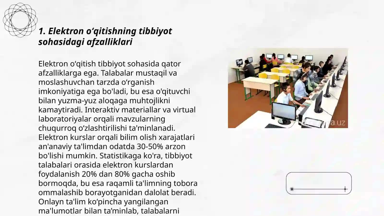 Tibbiyotda elektron va masofaviy oʻqitish 3