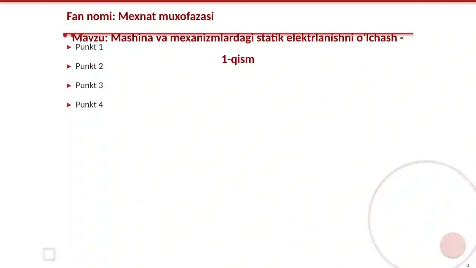 Mashina va mexanizmlardagi statik elektrlanishni o’lchash 3
