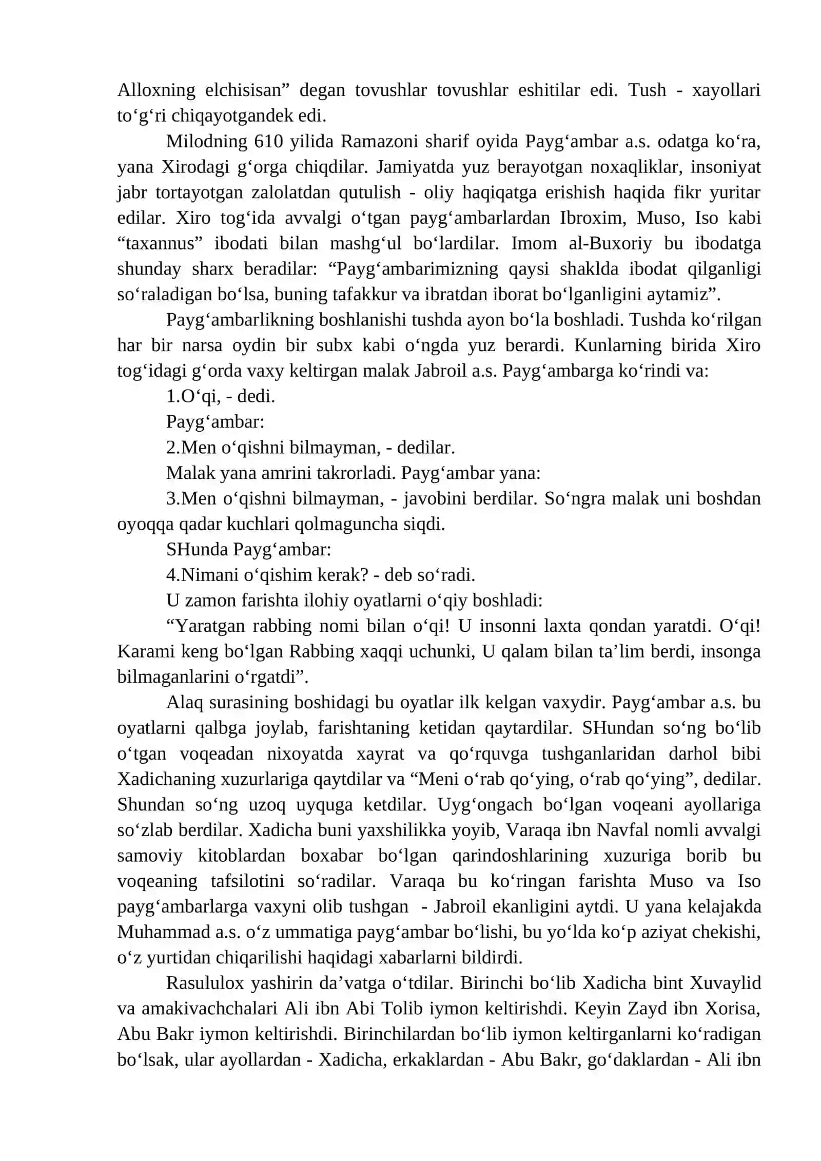 6-mavzu: Islom dini 3
