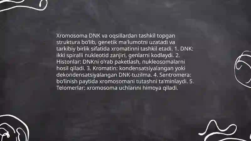 Irsiyat xromosoma jarayoni 3