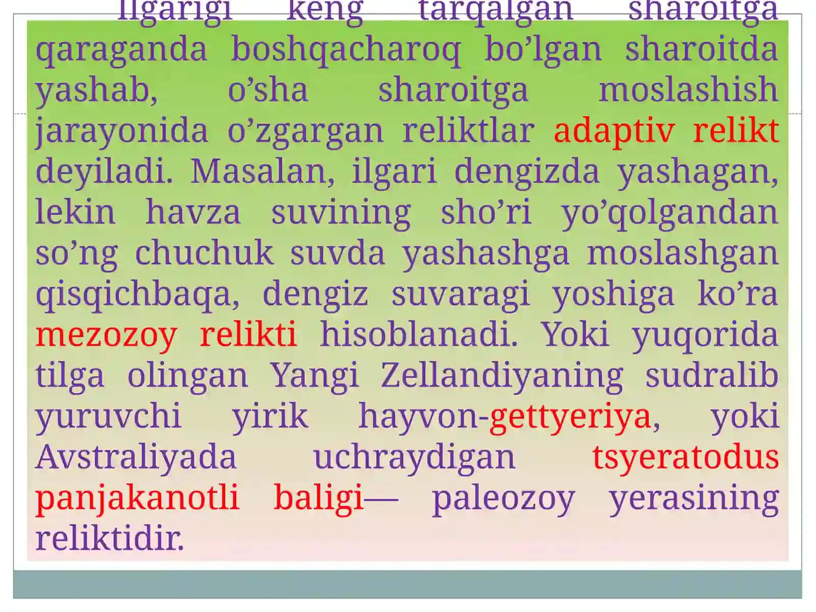 Areal tiplari va ularning xususiyatlari 3