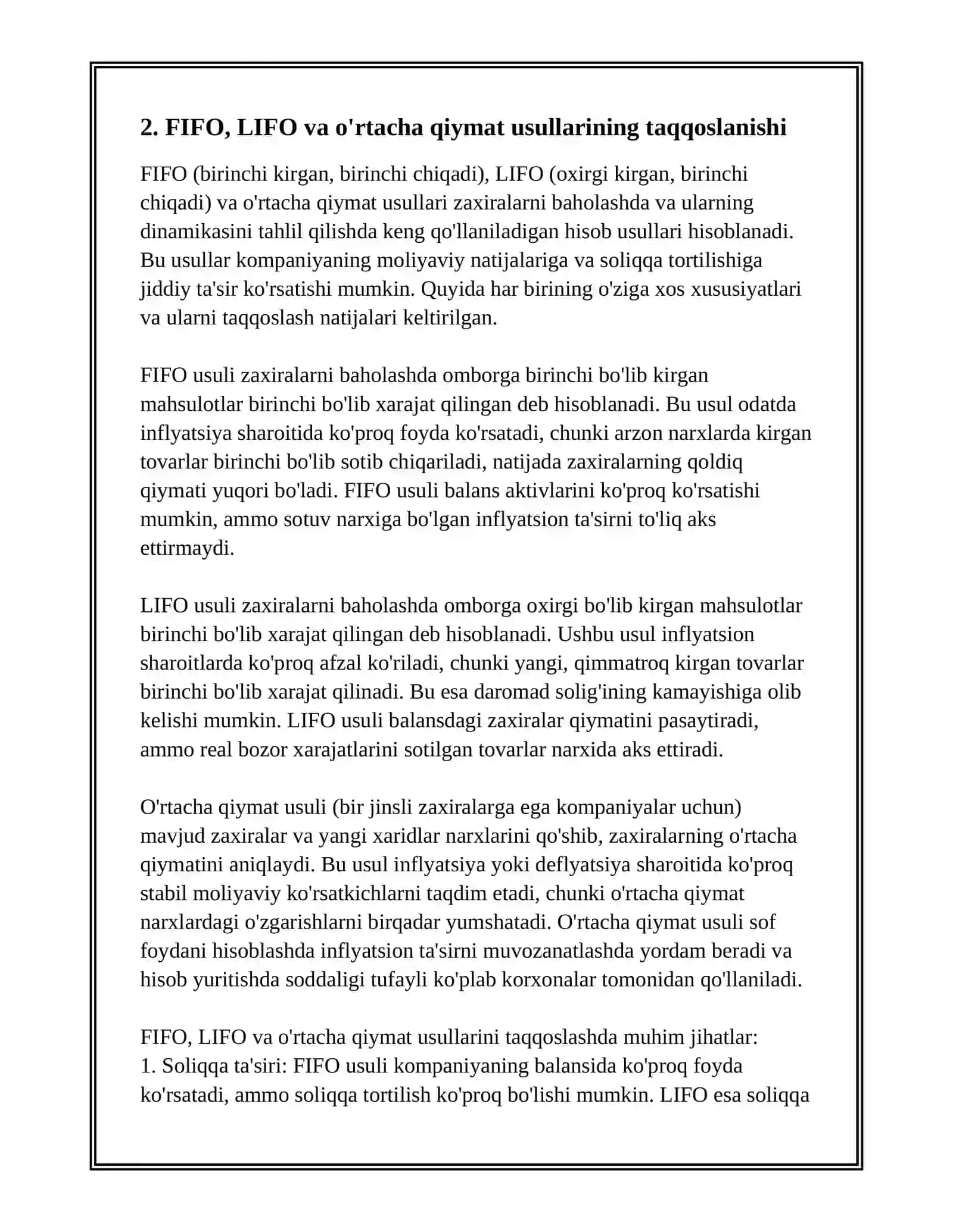 XARANATLARNI BAHOLASH VA ULARNING DINAMIKASI 3