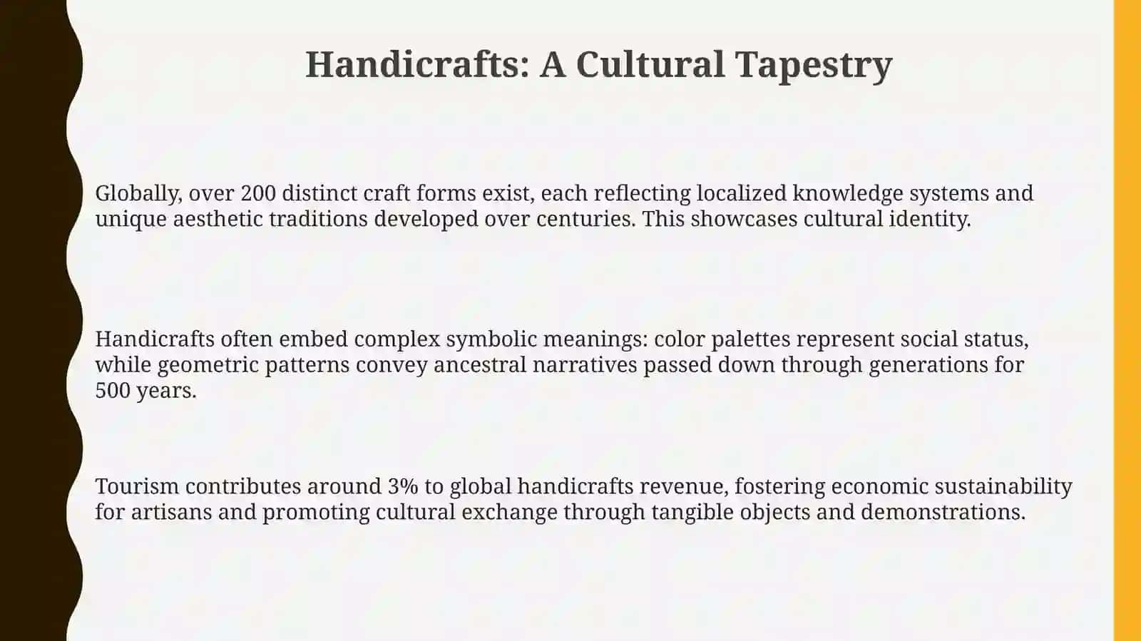 Presentation on Handicrafts in Culture 3