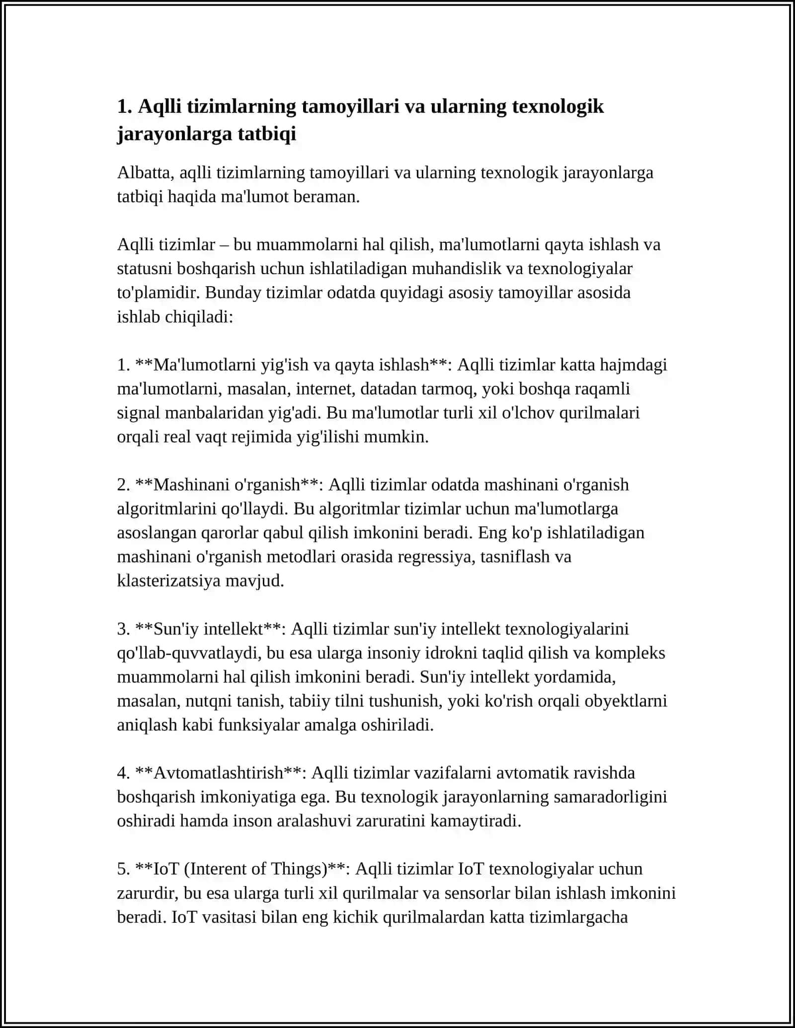 TEXNOLOGIK JARAYONLARNI BOSHQARISHNING “AQLLI” TIZIMLARI 3