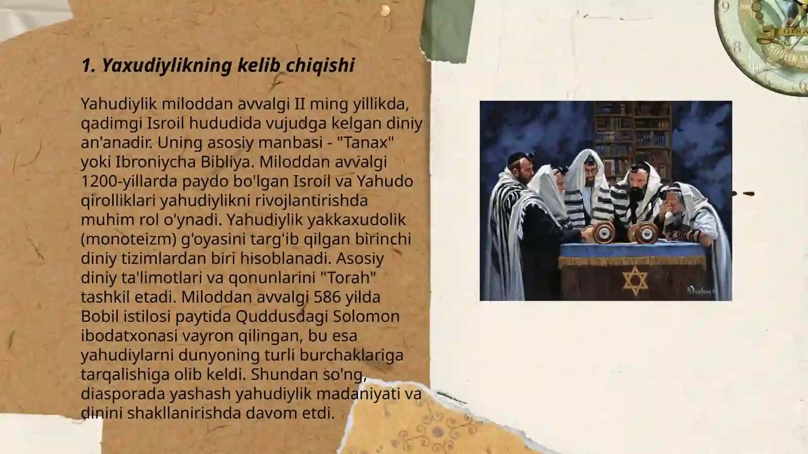 Yaxudiylik ta'limoti va muqaddas kitobi 3