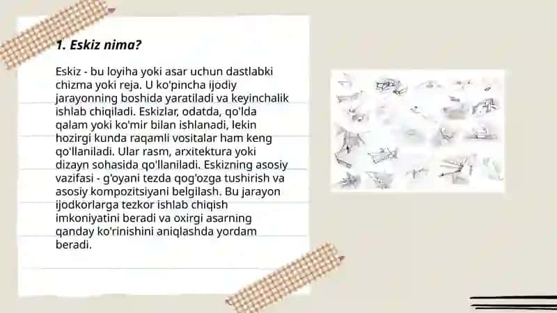 Eskiz.Shablon.Texnologik xarita haqida tushuncha 3