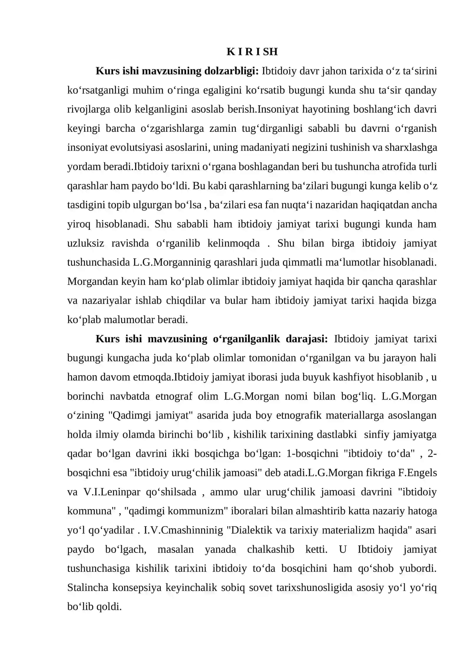 Ibtidoiy jamiyat klassifikatsiyasida Morgan qarashlari 3