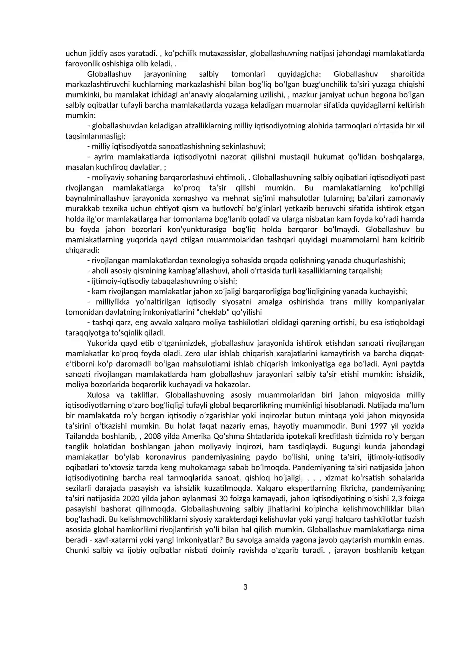 Global jarayonlar va barqaror taraqqiyot falsafasi 3