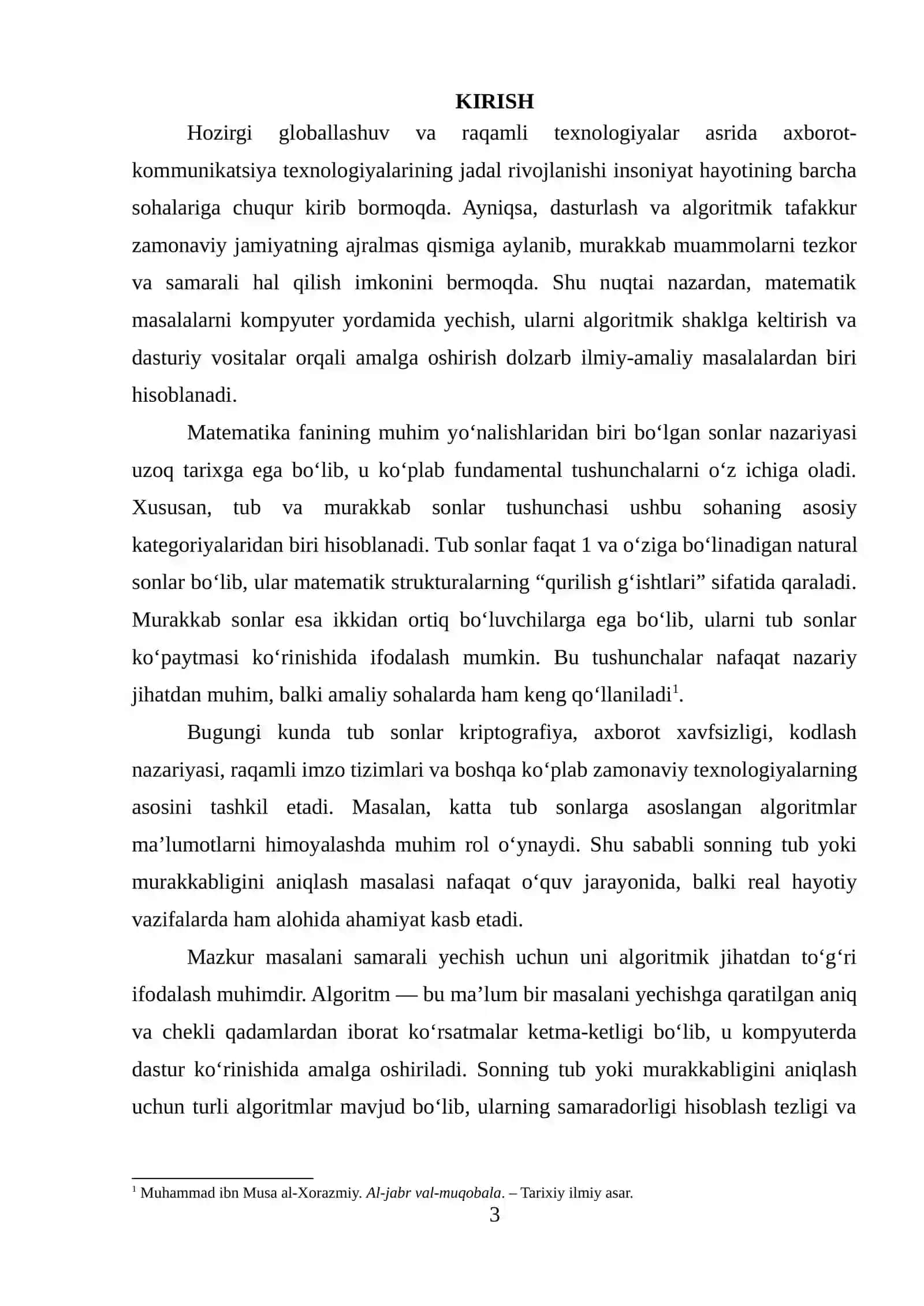 Algoritm va uning asosiy xossalari 3