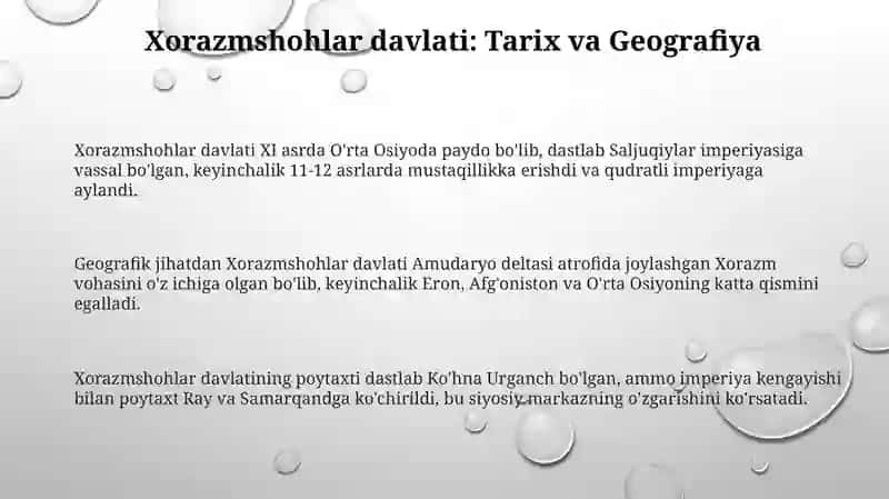 Xorazimshoxlar davlati 3