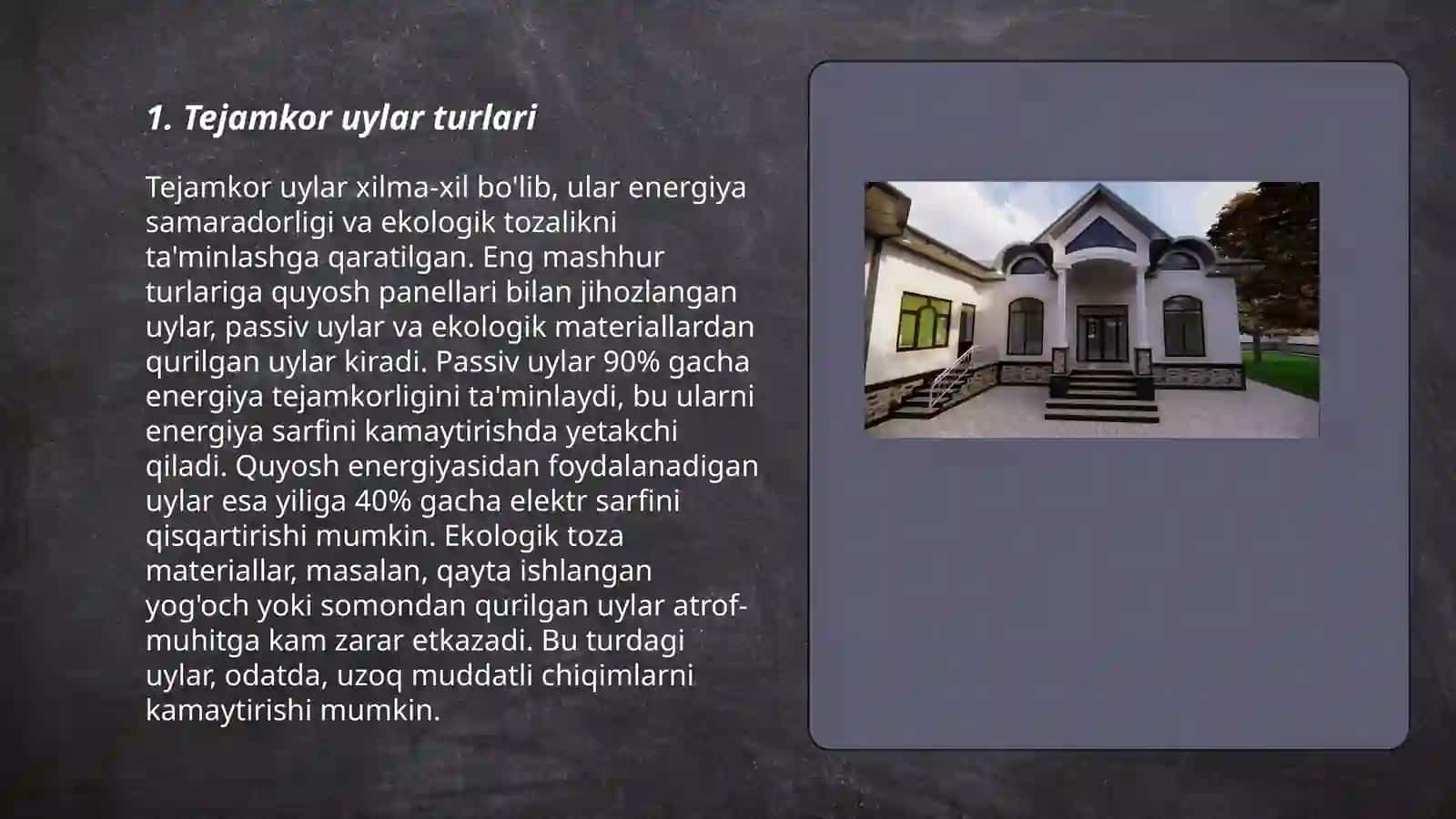 Tejamkor uylar 3