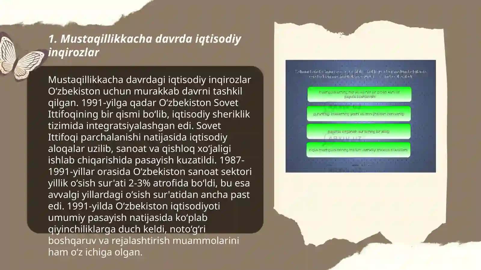 Mustaqillikkacha davr va bugungi kundagi inqirozli ijtimoiy hodisalarning qiyosiy tavsifini tuzish 3