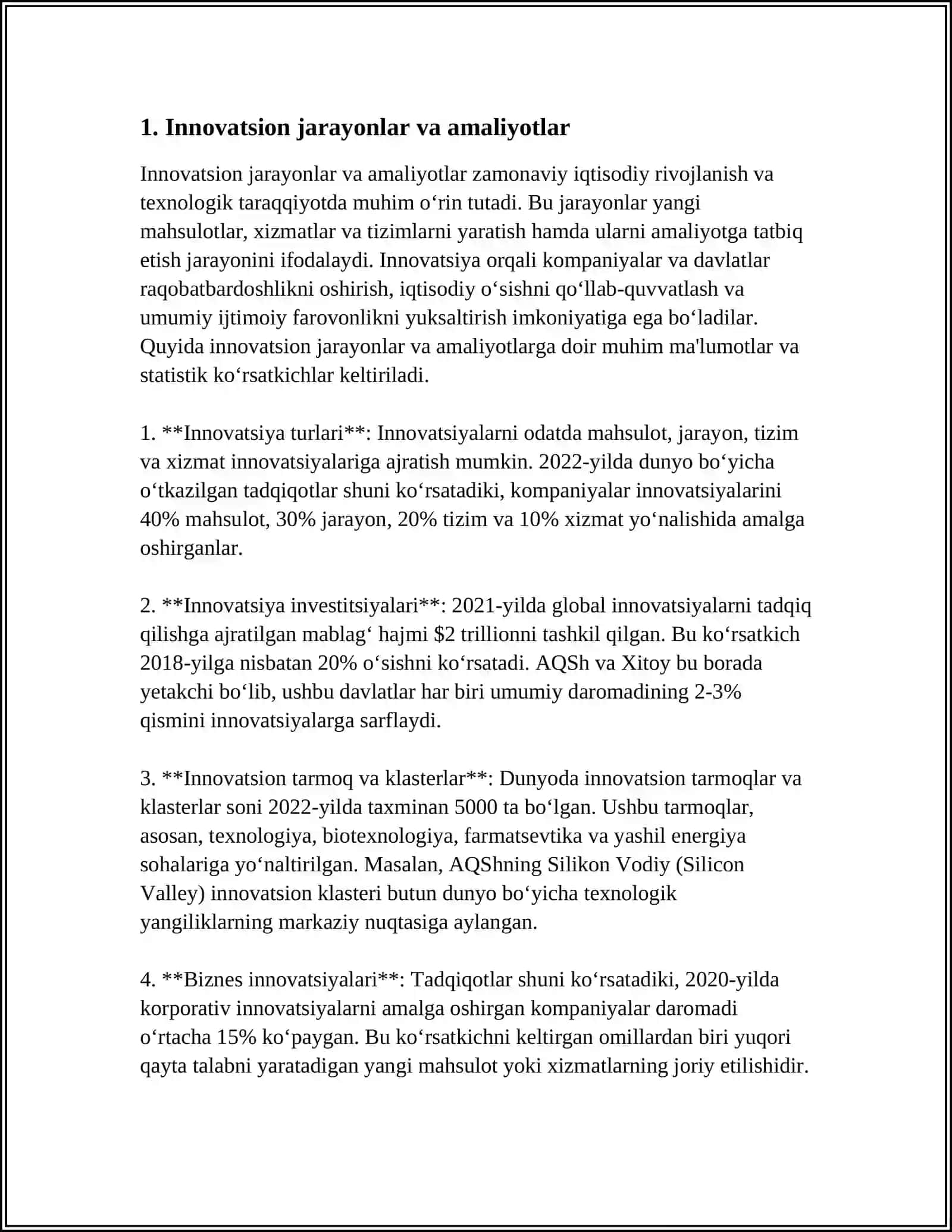INNOVATSION O’ZGARISHDAGI HATTI HARAKATLAR 3