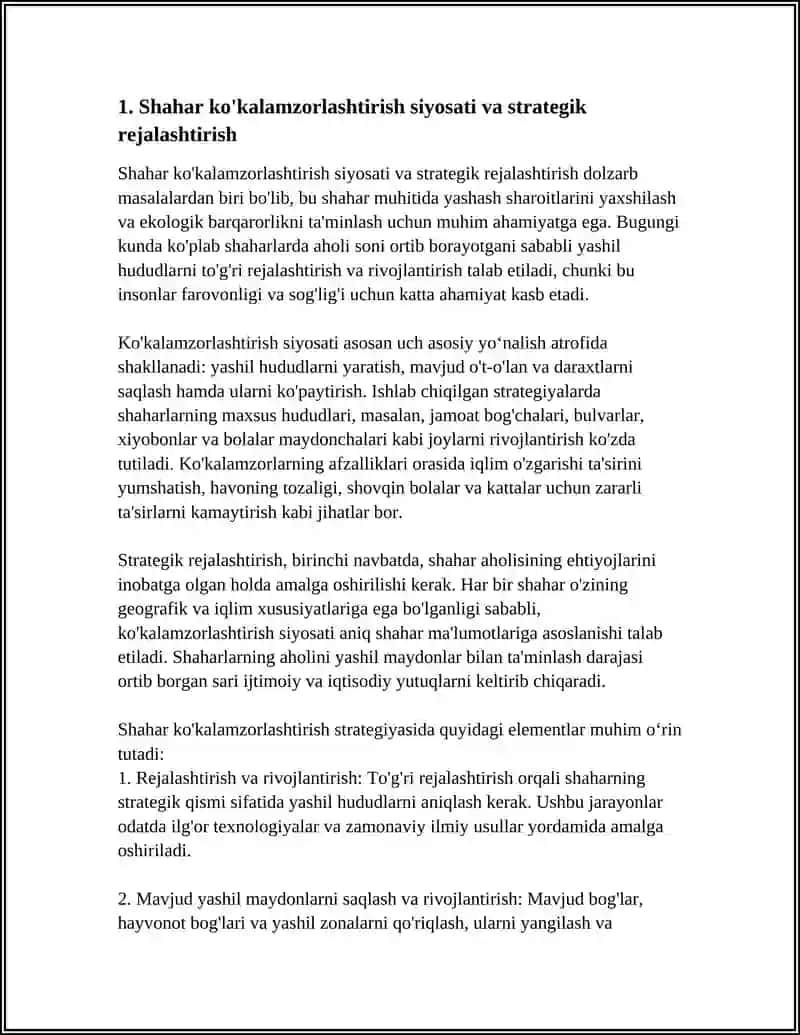 SHAXAR MUHITIDA KO'KALAMZORLASHTIRISHNING RO'LINI OSHIRING 3
