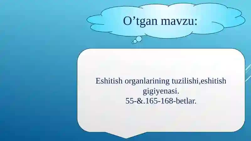Muvozanatsaqlash, muskulsezish va tuyg’u organlari 3