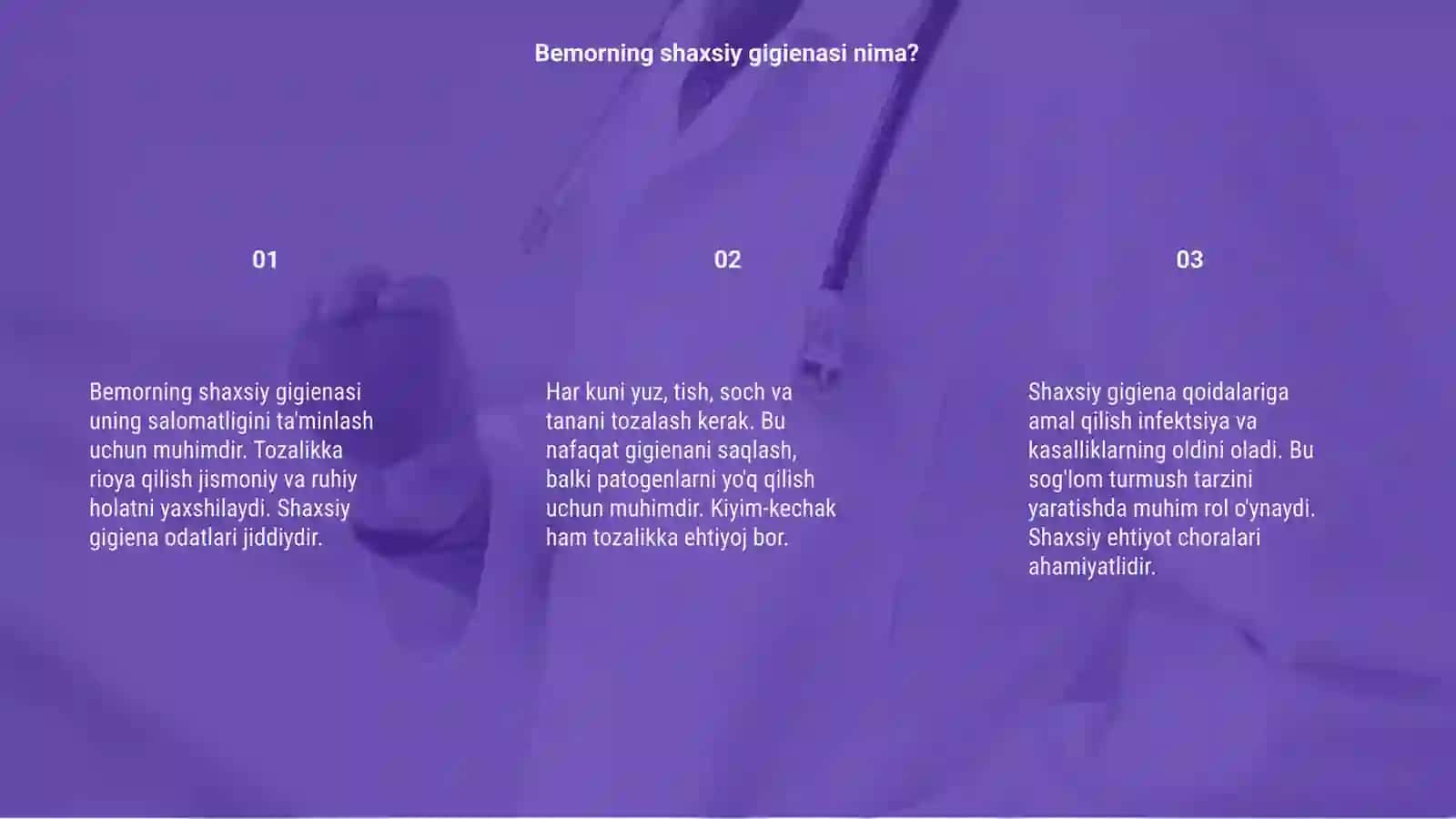 Bemorning shaxsiy gigenasi 3