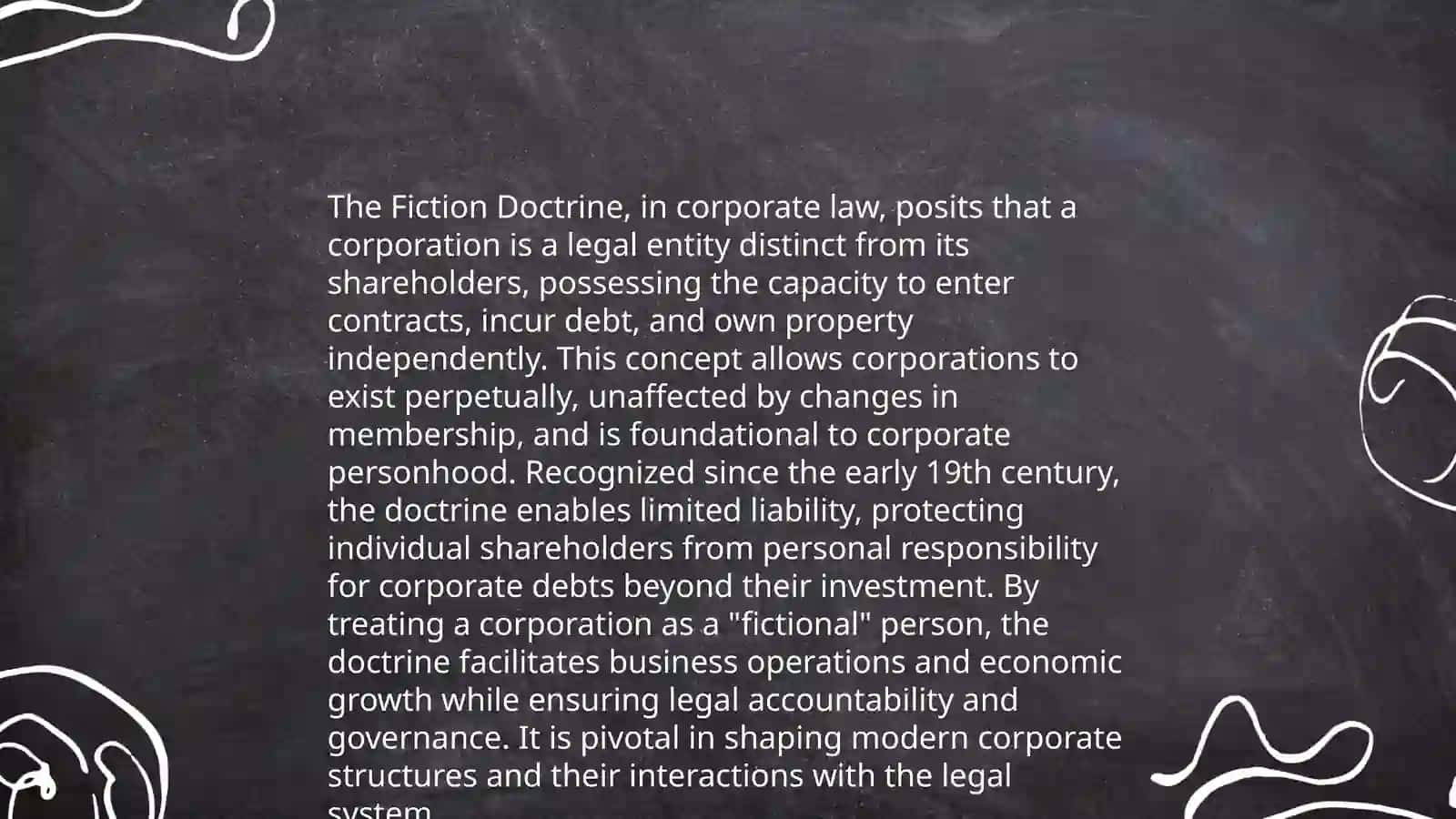 About fiction doctrine 3