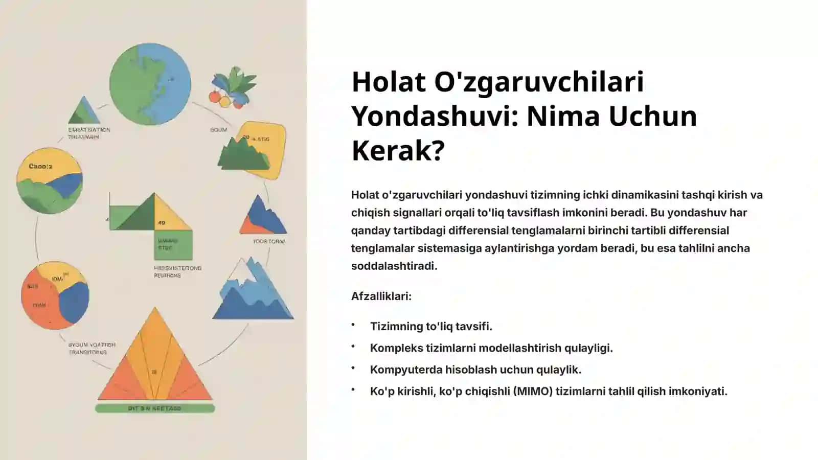 Holat O'zgaruvchilari Sxemasi va O'tish Matritsasi 3