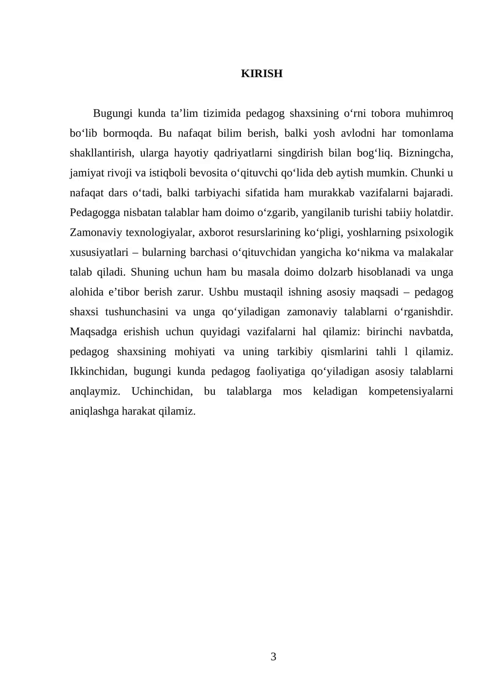 Pedagog shaxsi va unga qo‘yiladigan talablar 3