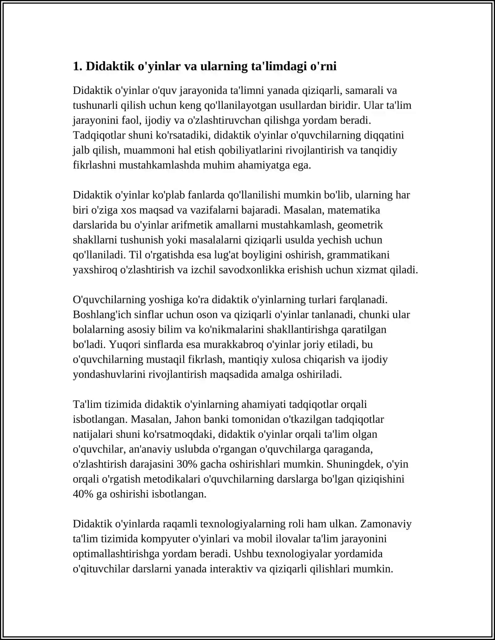 4-SINF ONA TILI DARSLARIDA DIDAKTIK O'YINLARDAN FOYDALANISH 3