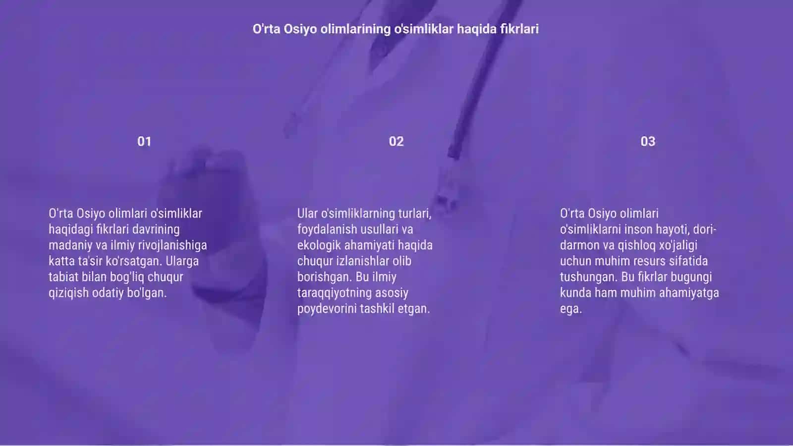 O'rta Osiyo olimlarining o'simliklar haqidagi fikri 3