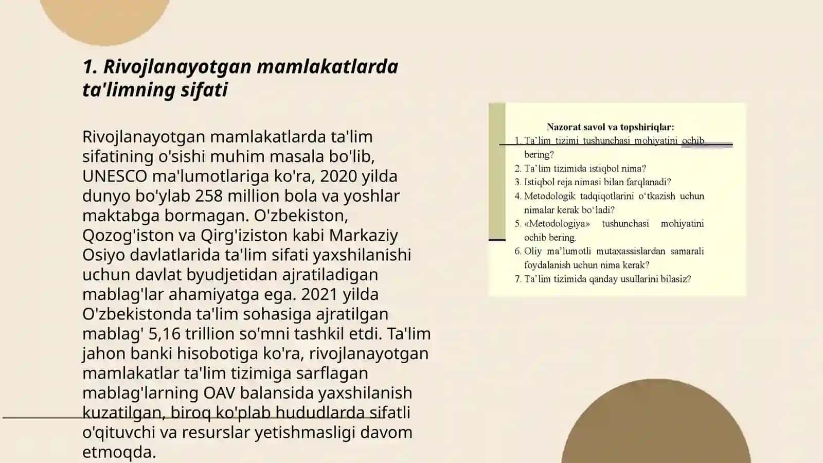 Rivojlangan mamlakatlar ta'lim tizimi 3