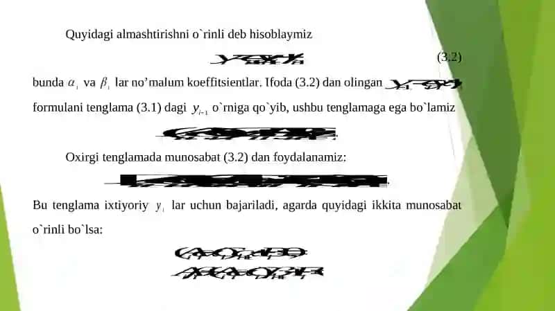 ODDIY DIFFERENSIAL TENGLAMALARGA QO`YILGAN ARALASH MASALANI SONLI YECHISH 3