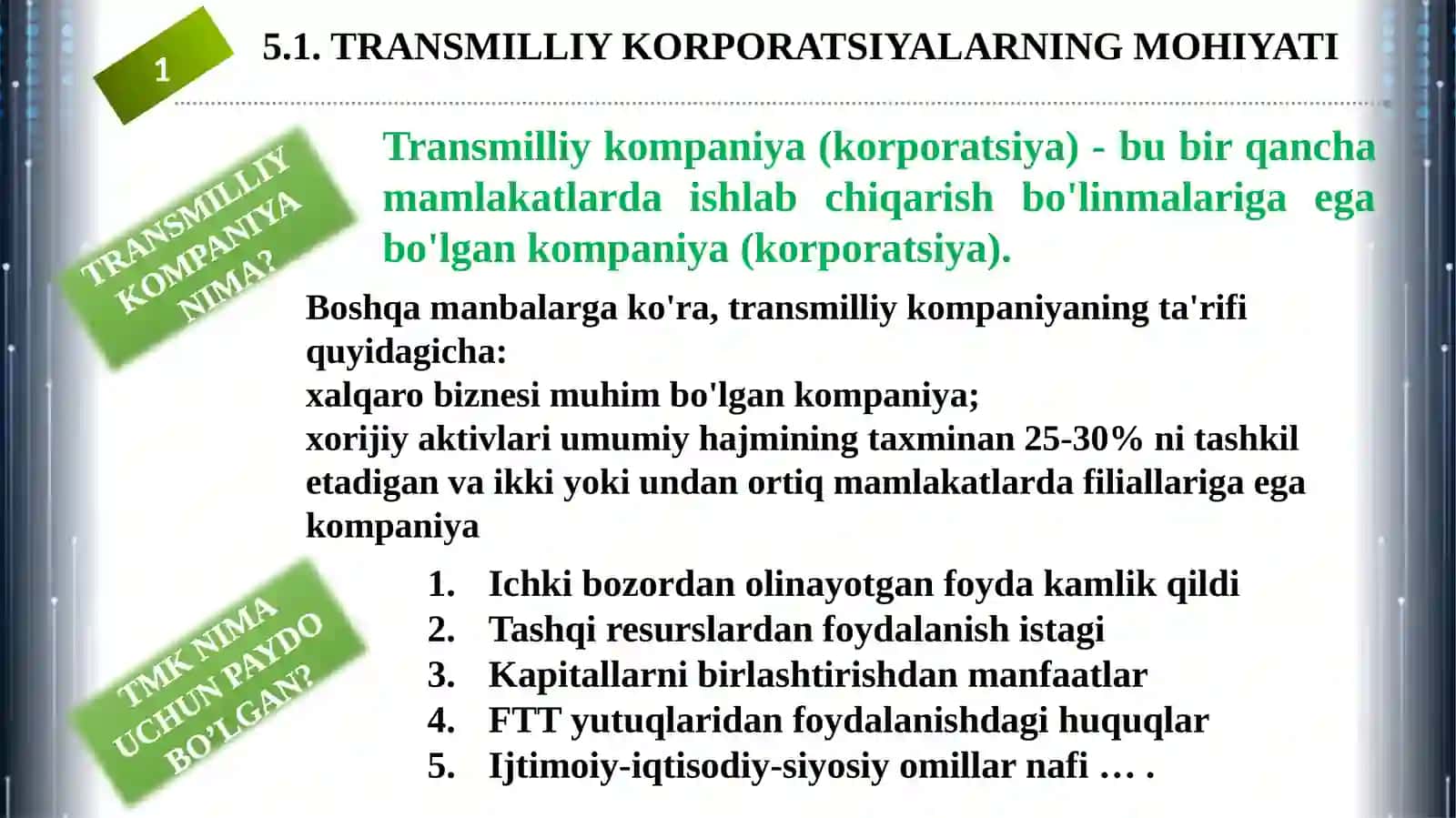 Globallashuv sharoitida transmilliy korporatsiyalar 3