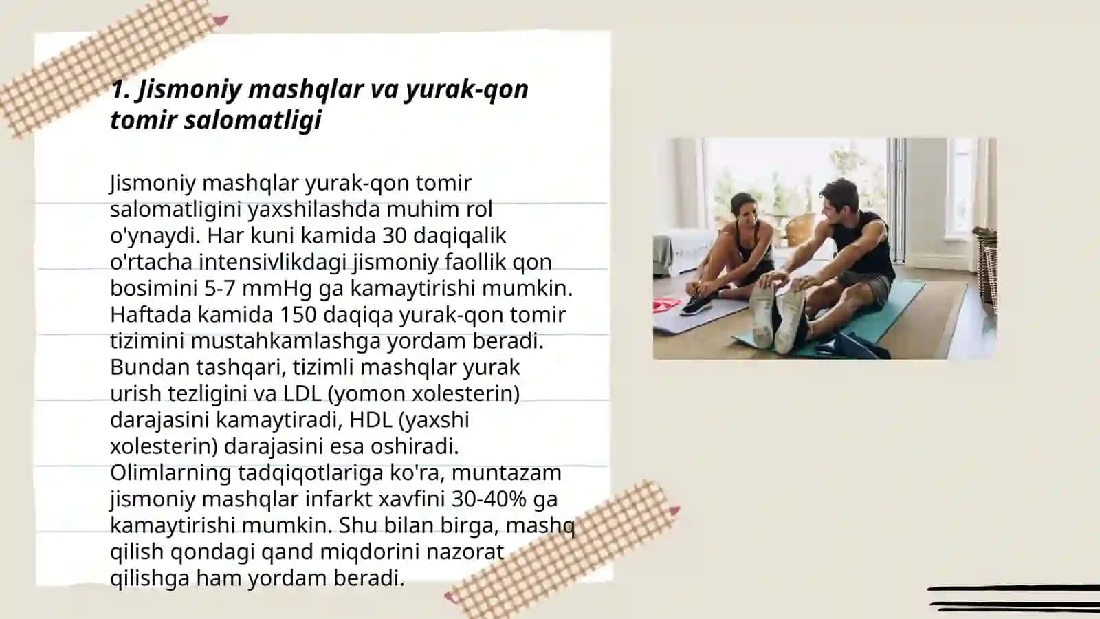 Jismoniy faollik va salomatlik 3
