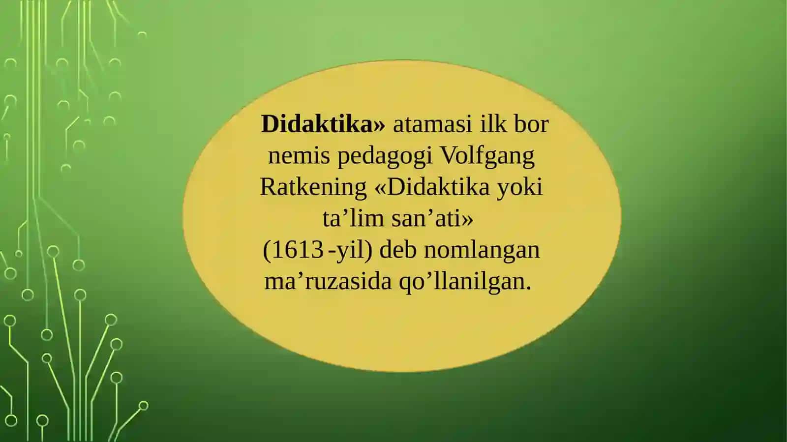 DIDAKTIKA - PEDAGOGIK TA’LIM NAZARIYASI 3