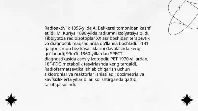 Yadro kimyosining tibbiyotdagi õrni 3