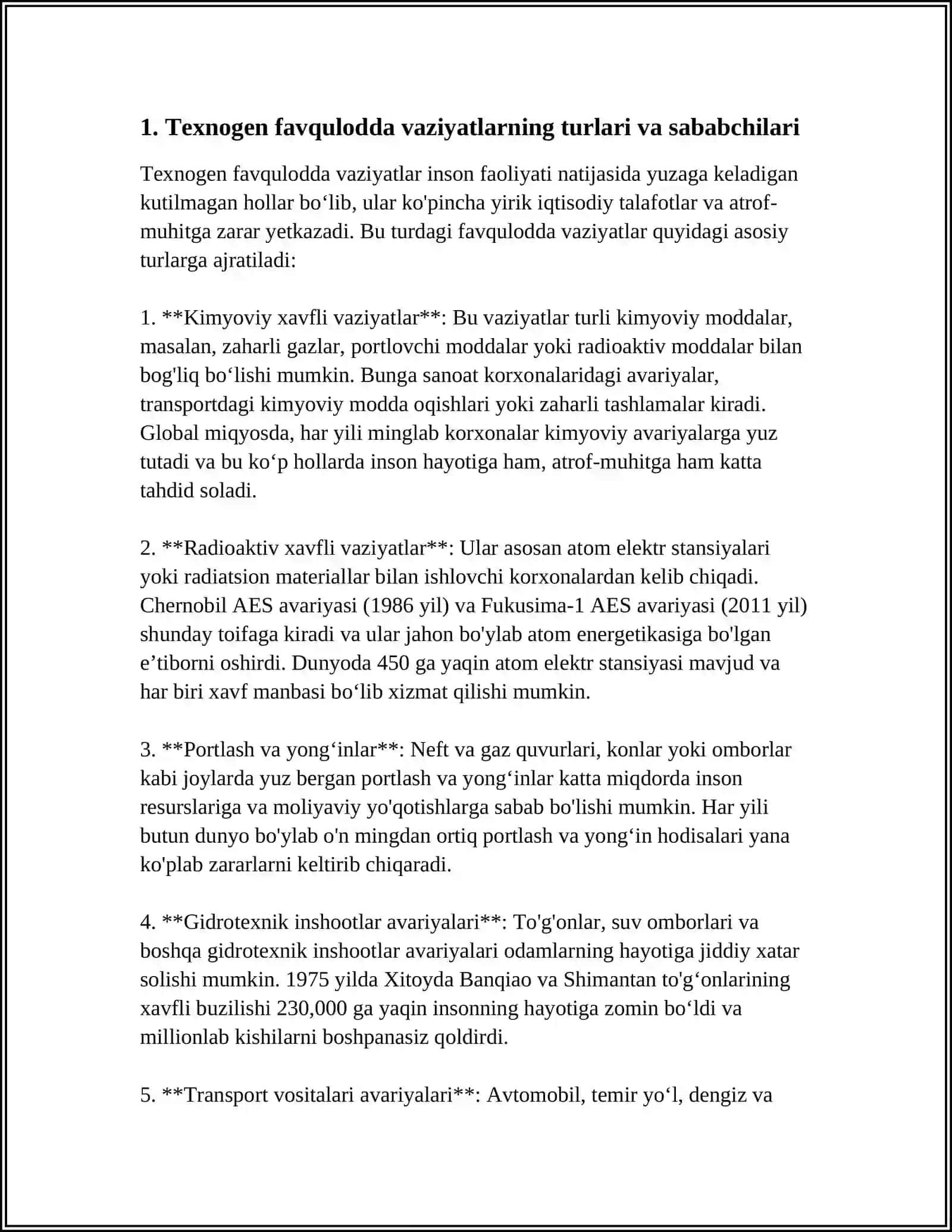TEXNOGEN XUSUSIYATLI FAVQULOTDA VAZIYAT VA ULARDAN MUXOFAZA 3