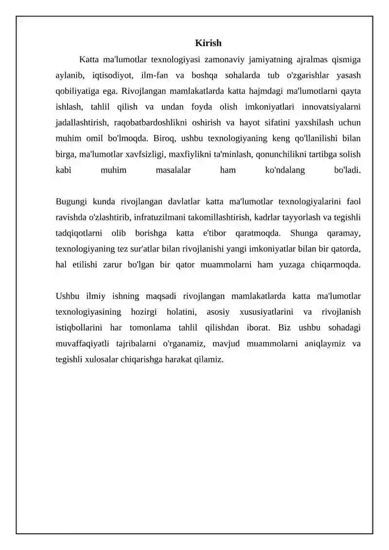 Rivojlangan mamlakatlarda Big Data texnologiyasi 3