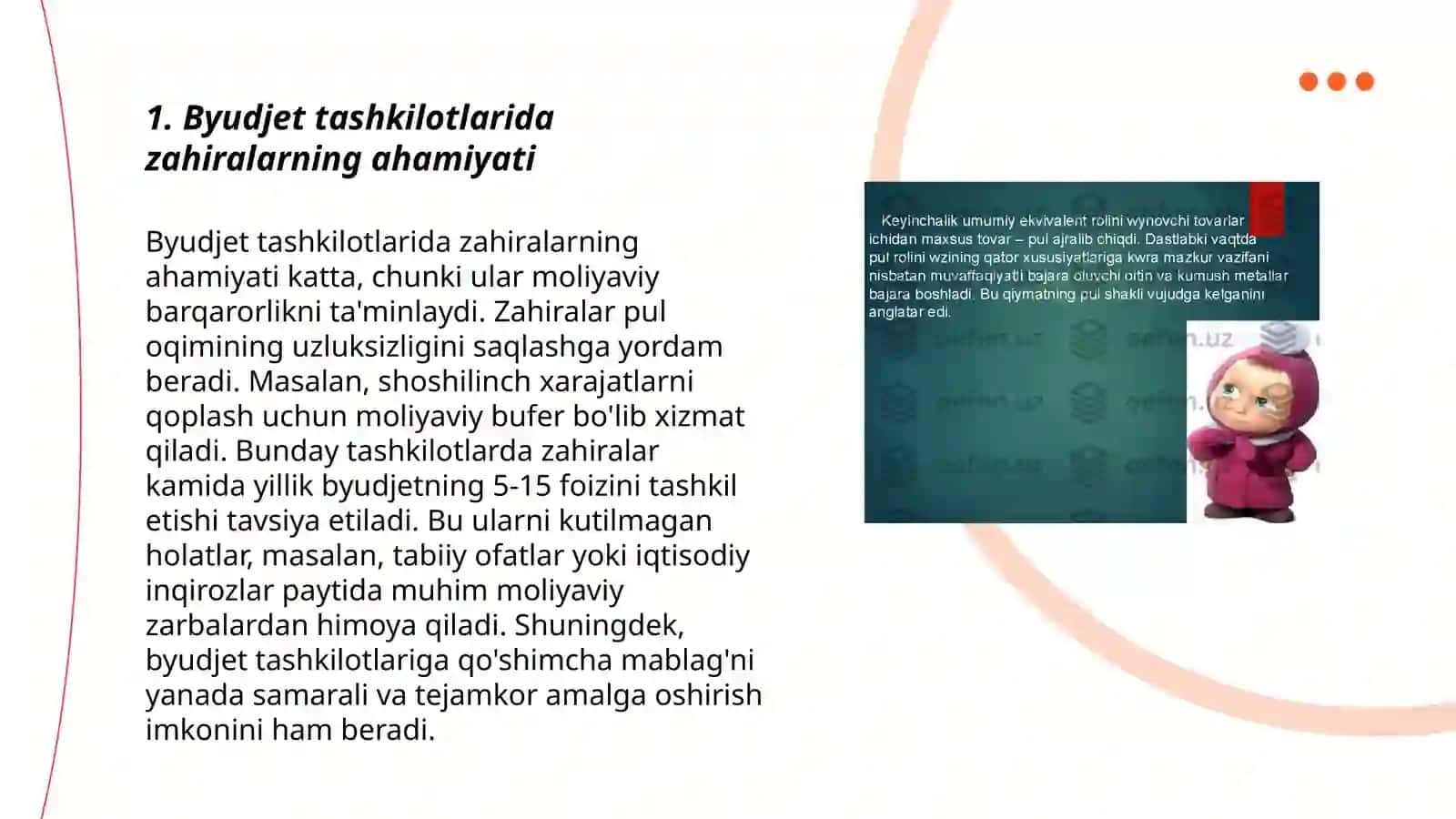 Byudjet tashkilotlarida tovar moddiy zahiralar hisobi 3