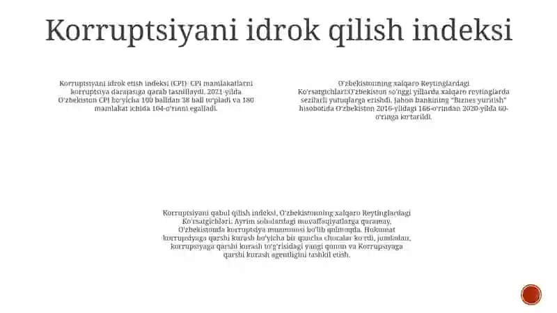 O'Zbekistonning Xalqaro Reytinglardagi Ko'Rsatgichlari 3