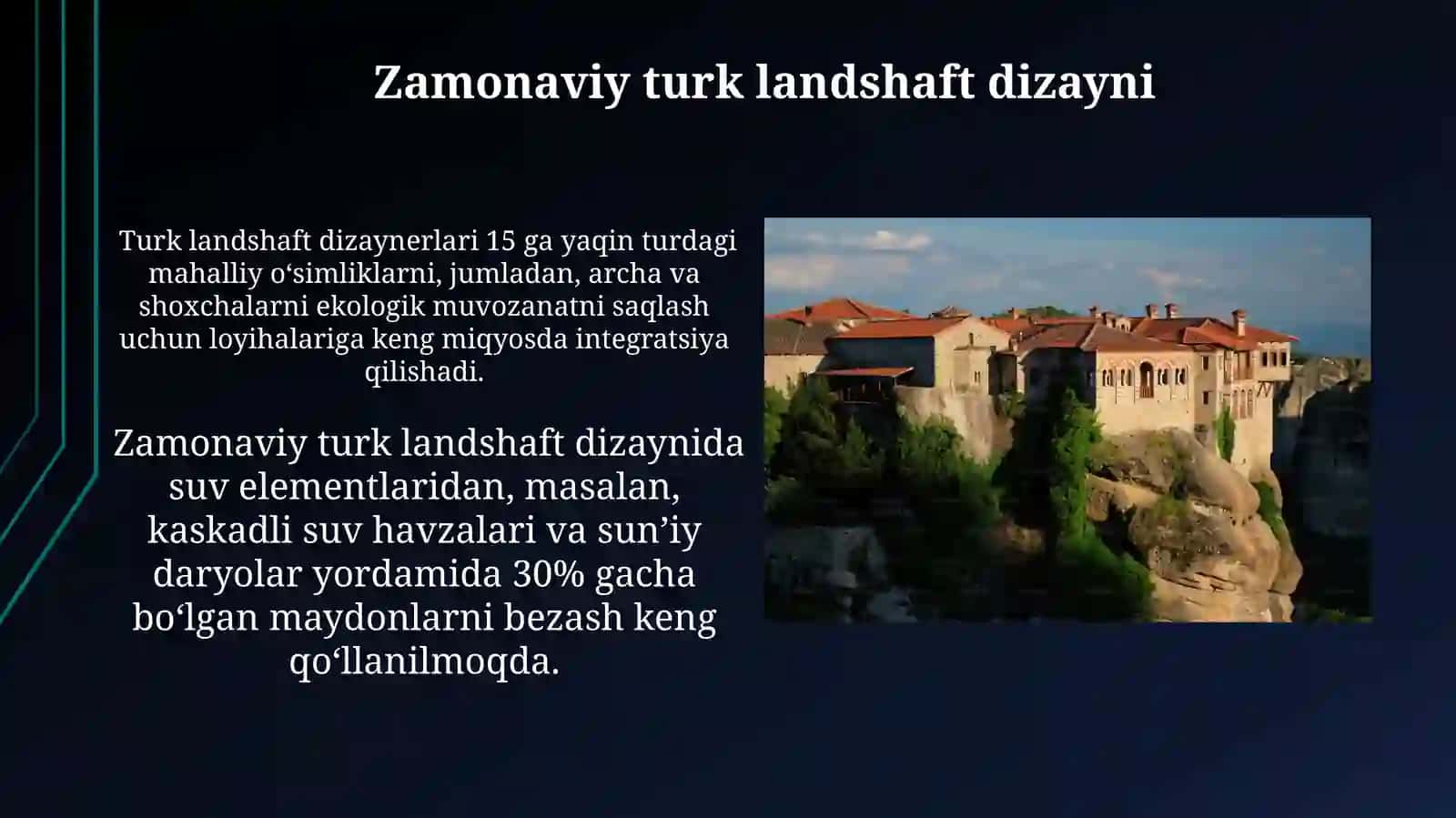 Turkiya landshaft dizayn va arxitekturasi 3