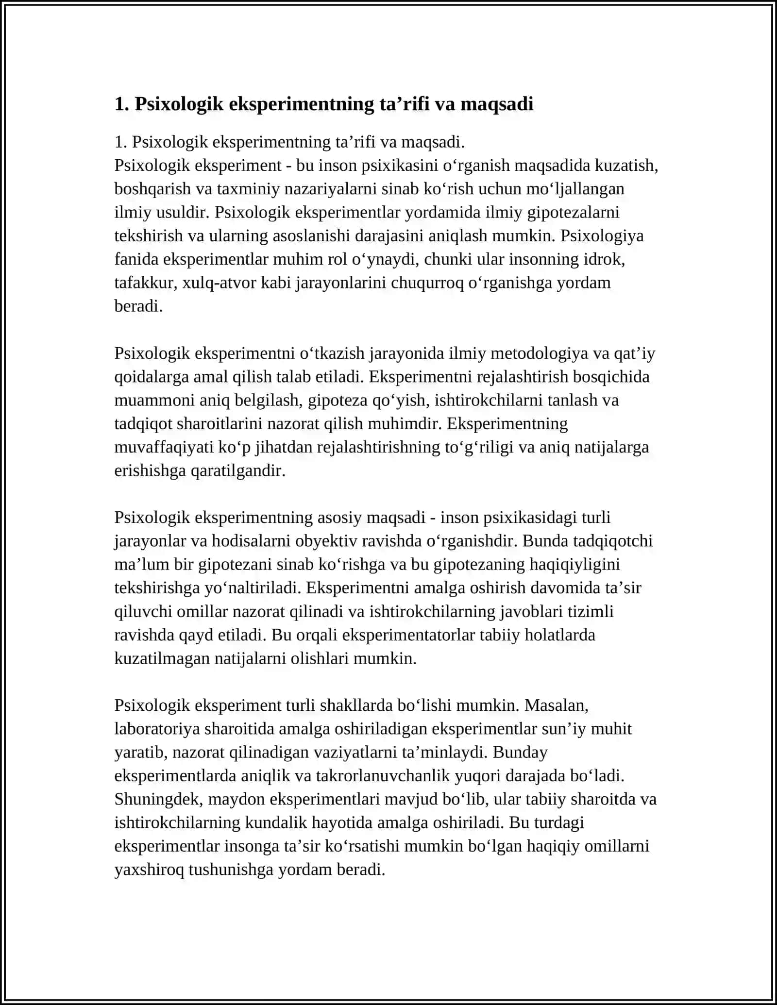 PSIXOLOGIK EKSPERIMENTNING ASOSLARI 3