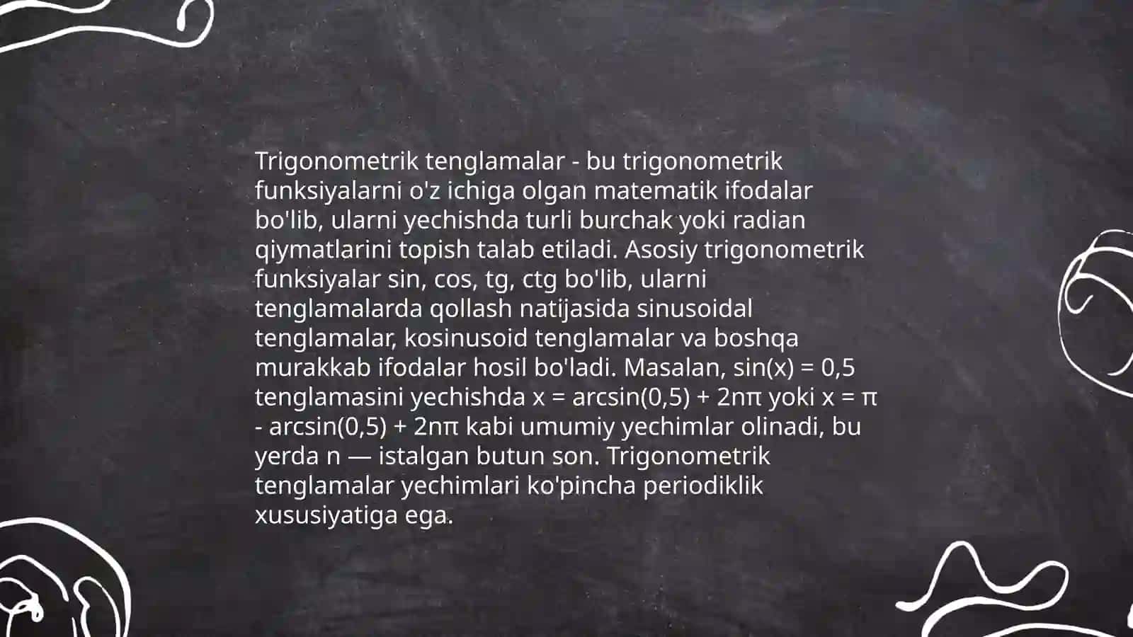 Trigonometrik tenglamalarni õqitish metodikasi 3