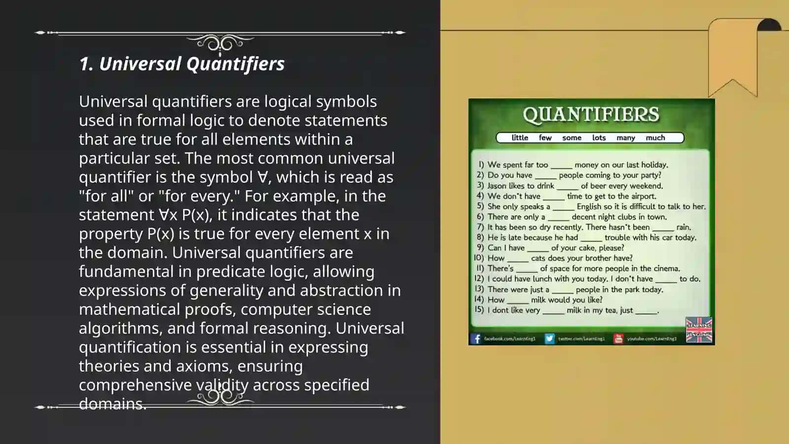 Universal Quantifiers 3