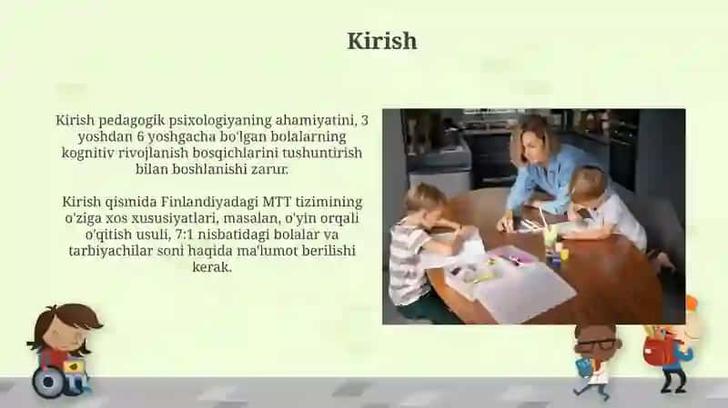 Fillandiya MTTda ilk yoshdagi bolalar bilan ishlashda pedagogik-psixologik xususiyatlarini hisobga olish 3