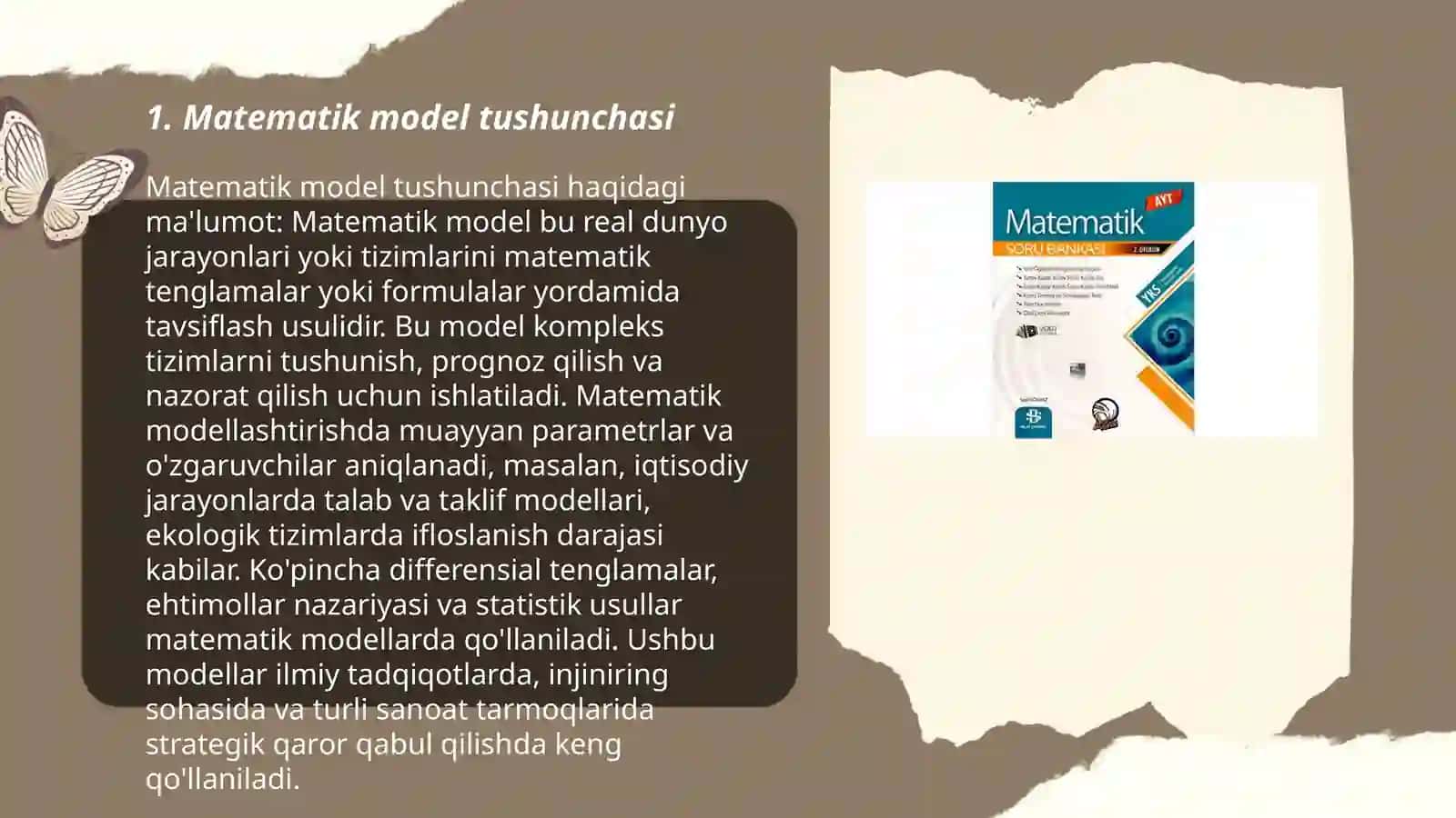 MATEMATIK MODELNI QURISH METODLARI 3