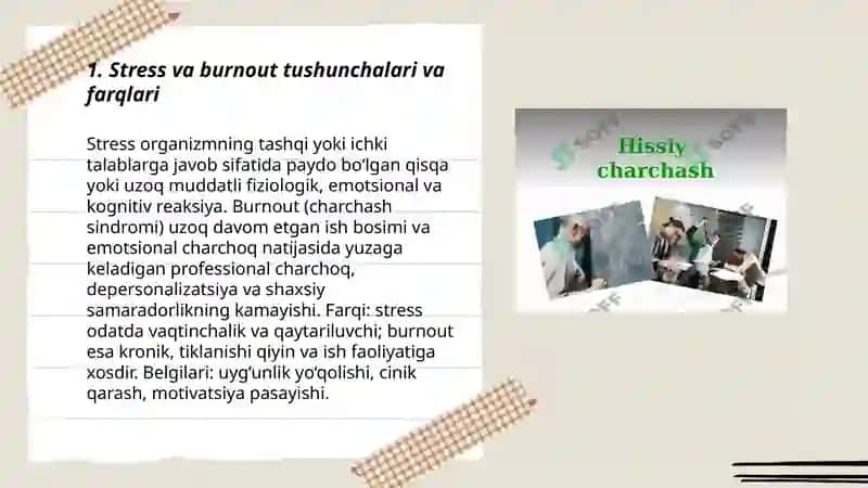 Stress va Burnout Charchash Sindiromi 3