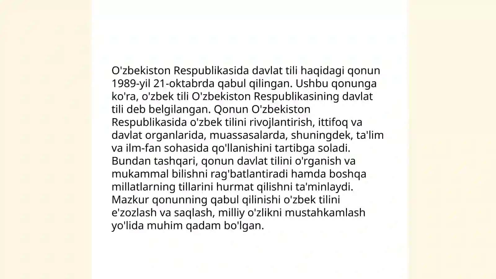 Davlat tili haqida qonun va uninga ijrosi: muammo va yechimlari 3