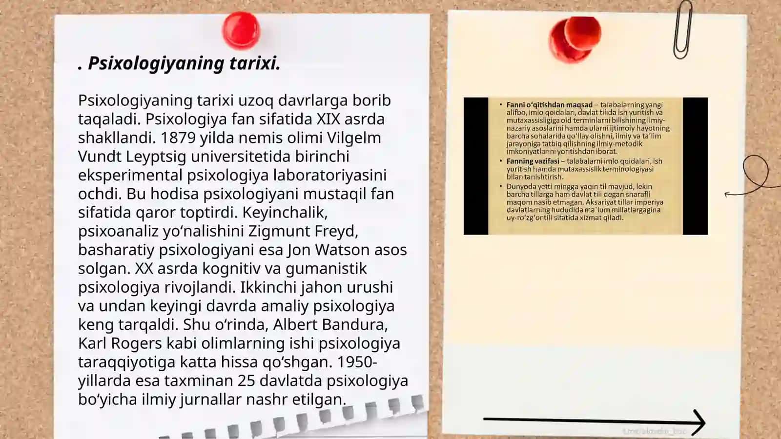 Psixologiya fanining predmeti. Rivojlanish tarixi. Sohalari va tatqiqot me'todlari 3