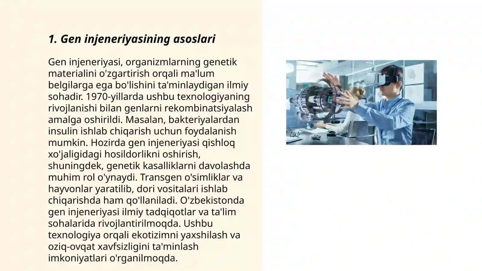 Gen injeneriyasi va uning tibbiyotda qoʻllanilishi 3