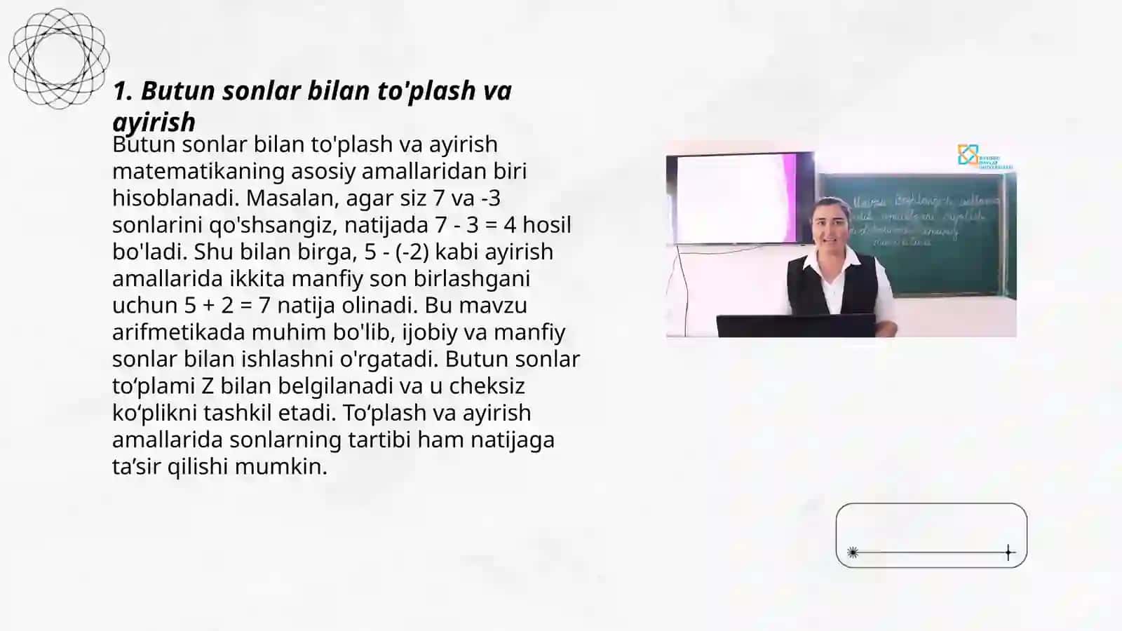 Kompyuterni tashkil qilishning arifmetik asoslari 3