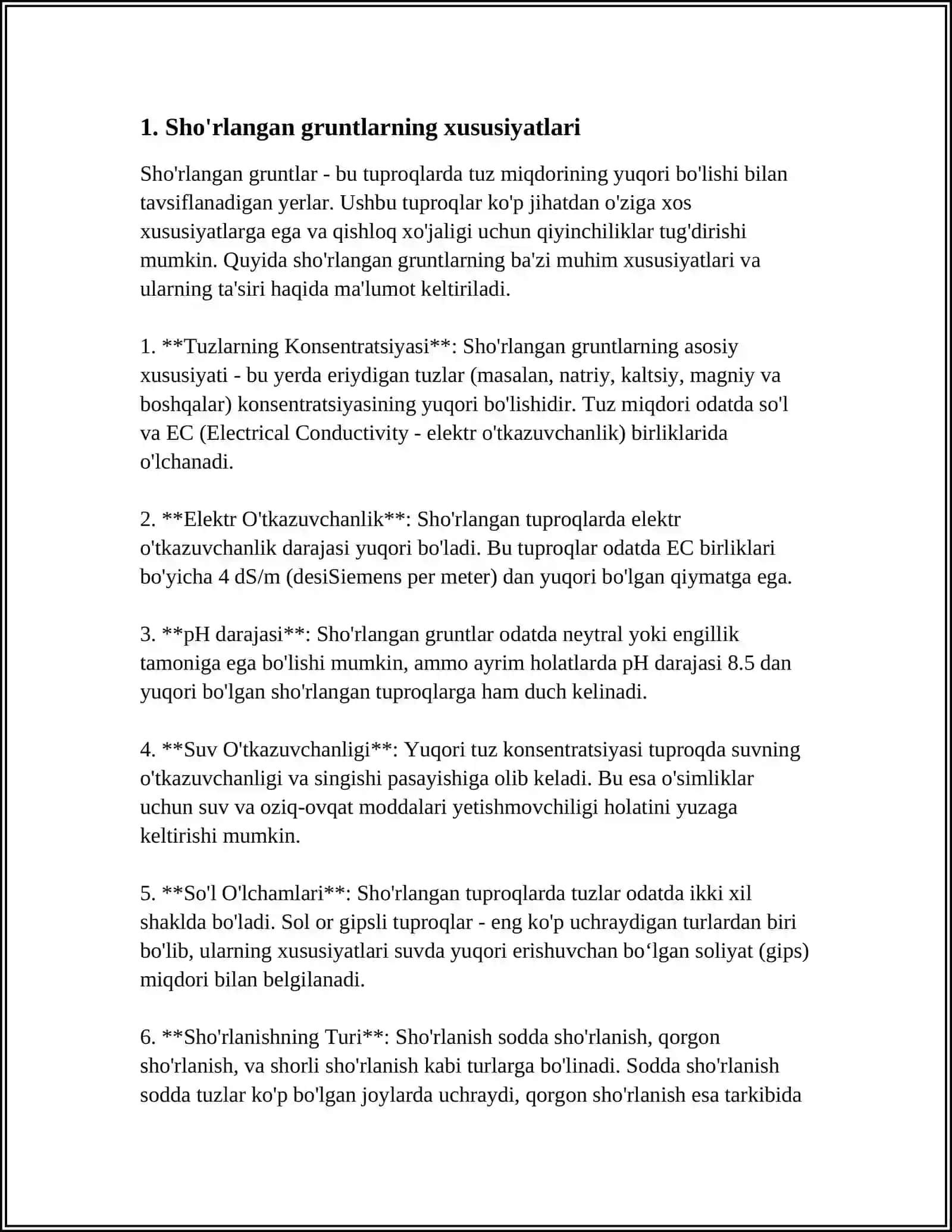 SHOʻRLANGAN GRUNTLAR VA SHOʻRXOQ GRUNTLARDA YOʻL POYINI QURISH TEXNOLOGIK JARAYONLARI VA ULARNING OʻZIGA XOS TOMONLARI 3