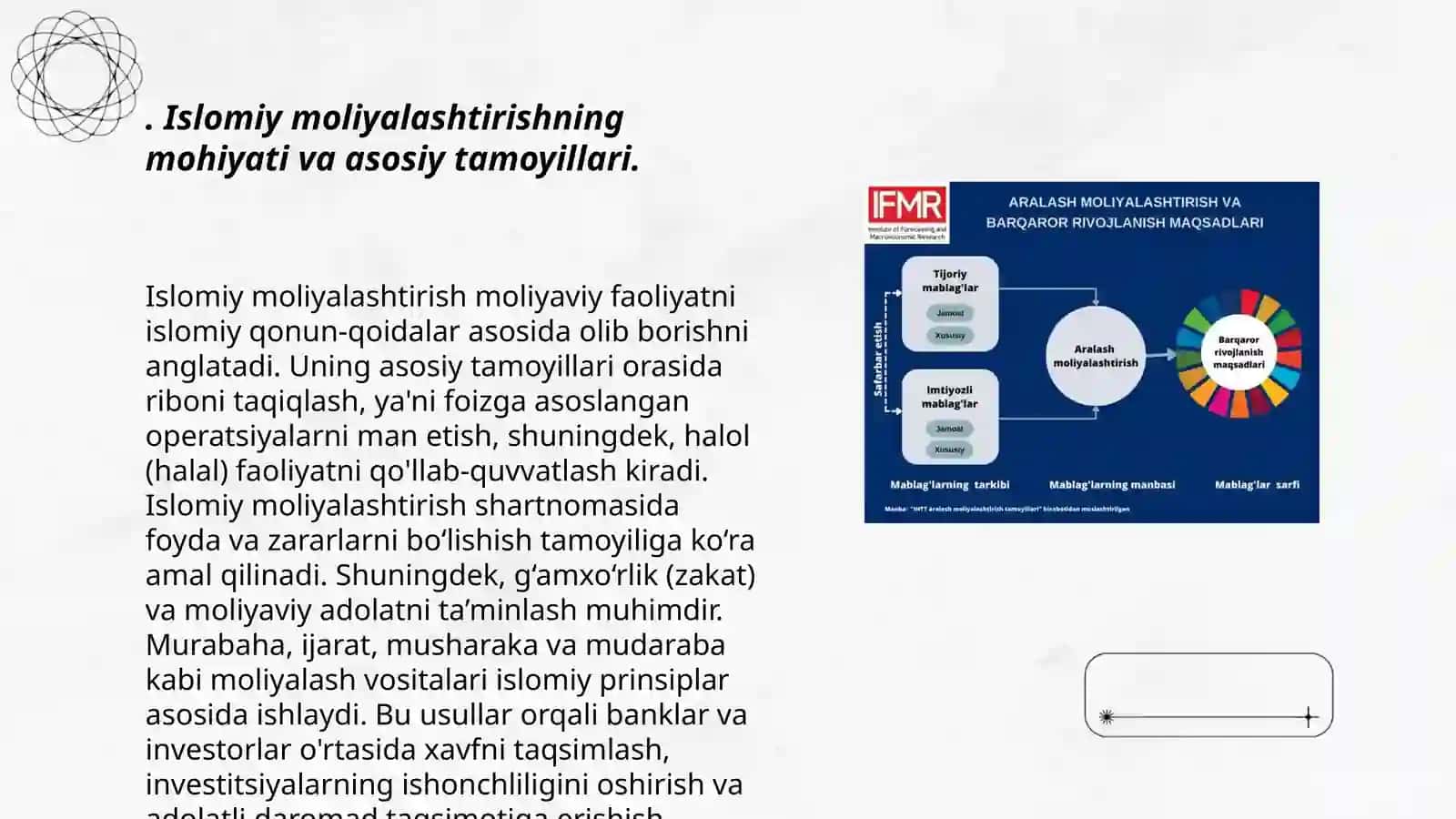 Banklarda islomiy moliyalashtirish instrumentlarining rivojlanishi haqida prezentatsiya 3