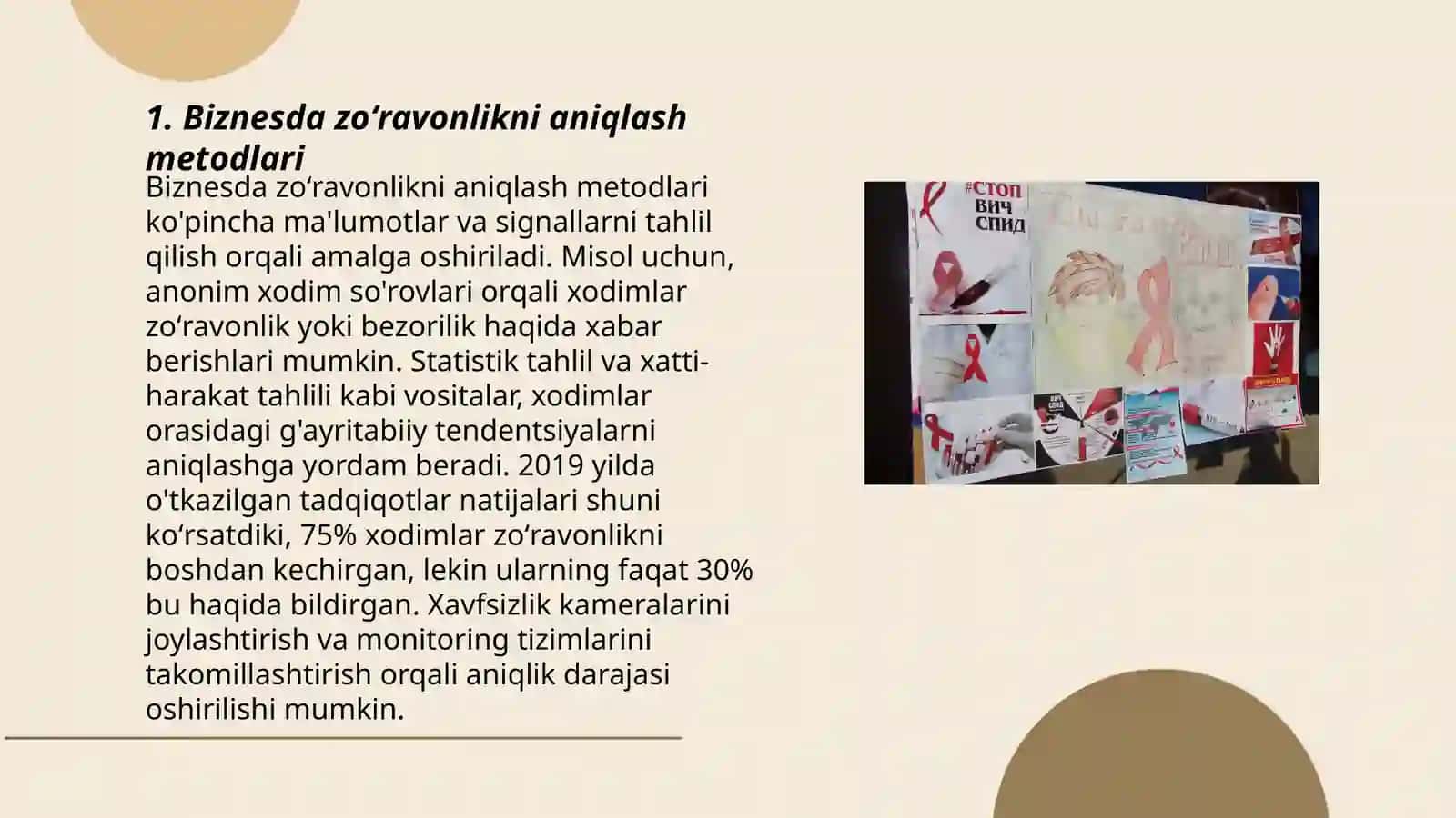 Biznesda zoʻravonlikni aniqlash metodlari 3
