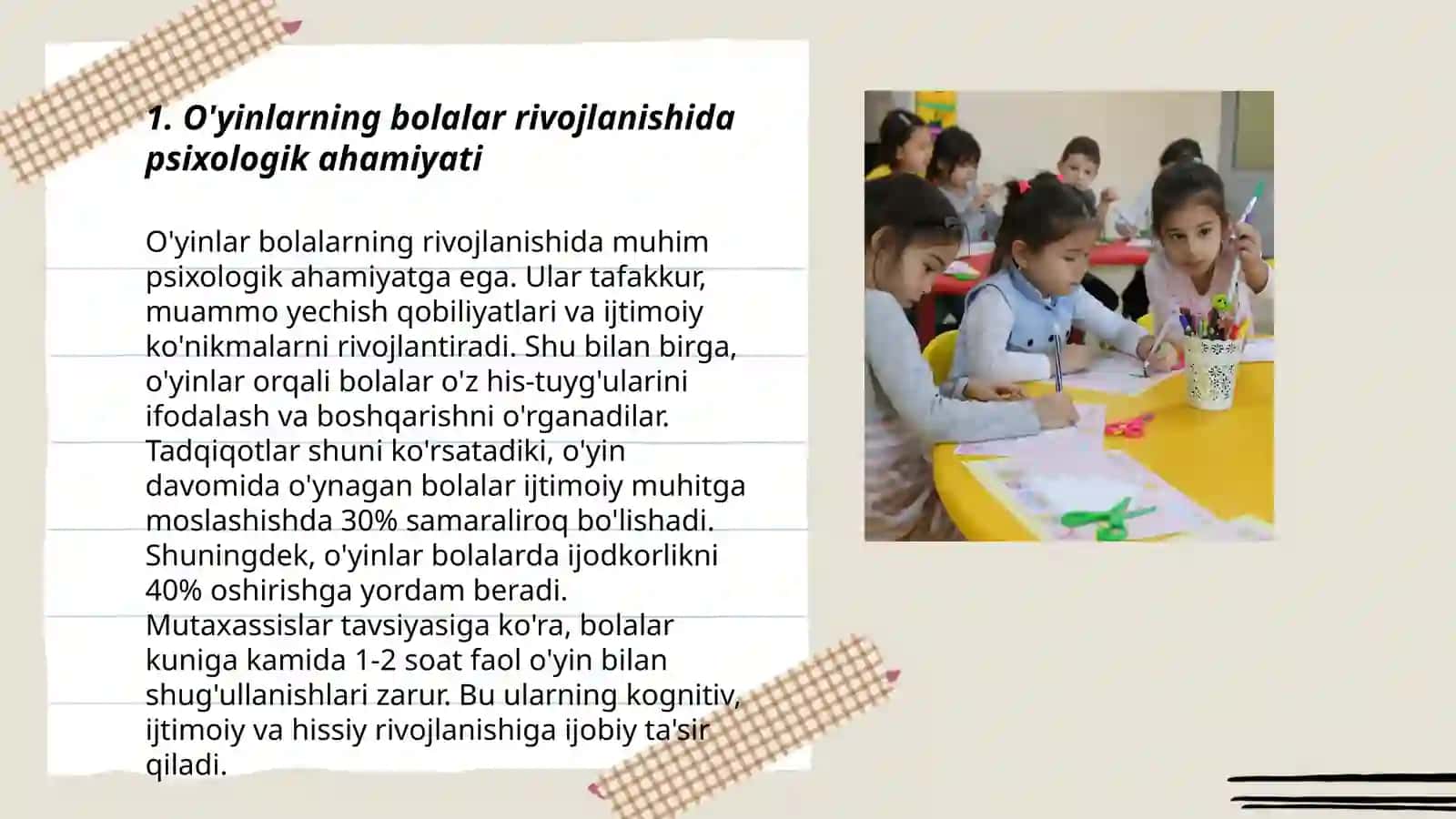 O`yinlarning bolalar ta`lim-tarbiyasidagi psixologik va psixolingvistik omillari 3